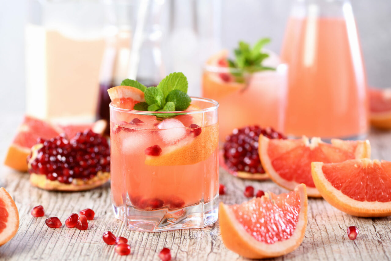 CBD Mocktail With Pomegranate