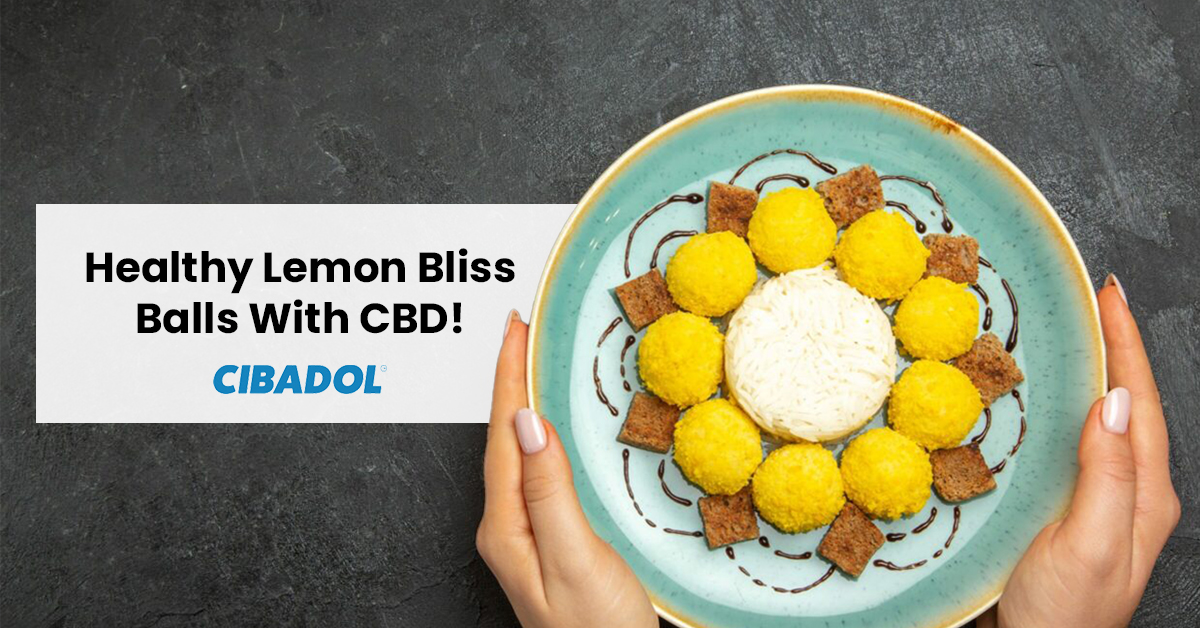 Healthy Lemon Bliss Balls With CBD