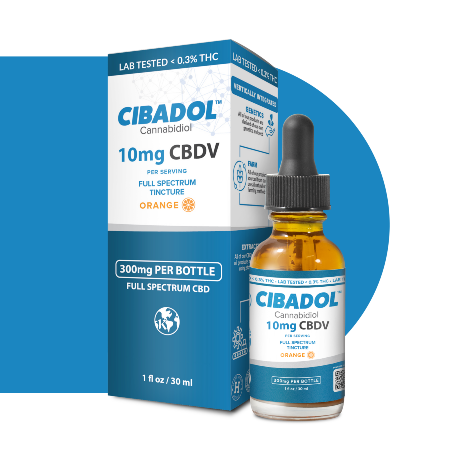 Cibadol Full Spectrum CBDV Orange Tincture 300mg