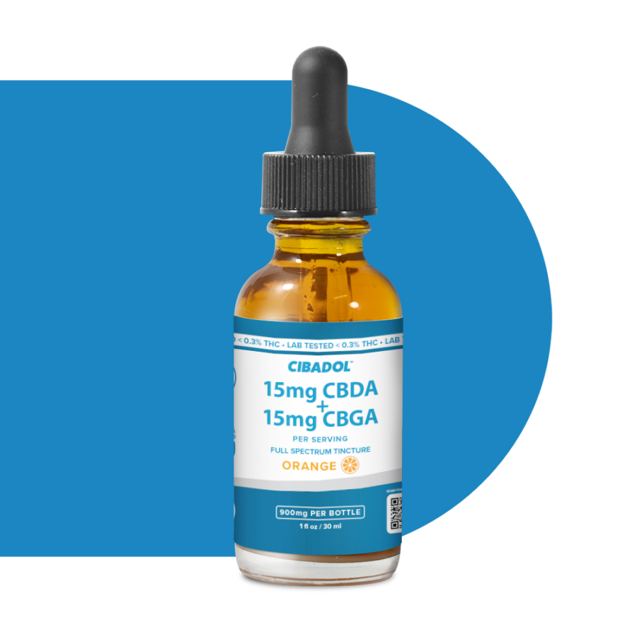 Cibadol 900mg CBDA and CBGA Full Spectrum Tincture 1fl oz./30 ml