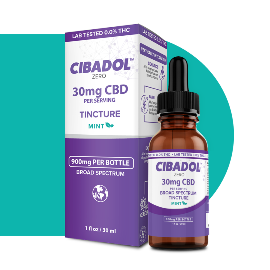 Cibadol Zero Broad Spectrum Mint Tincture 900mg