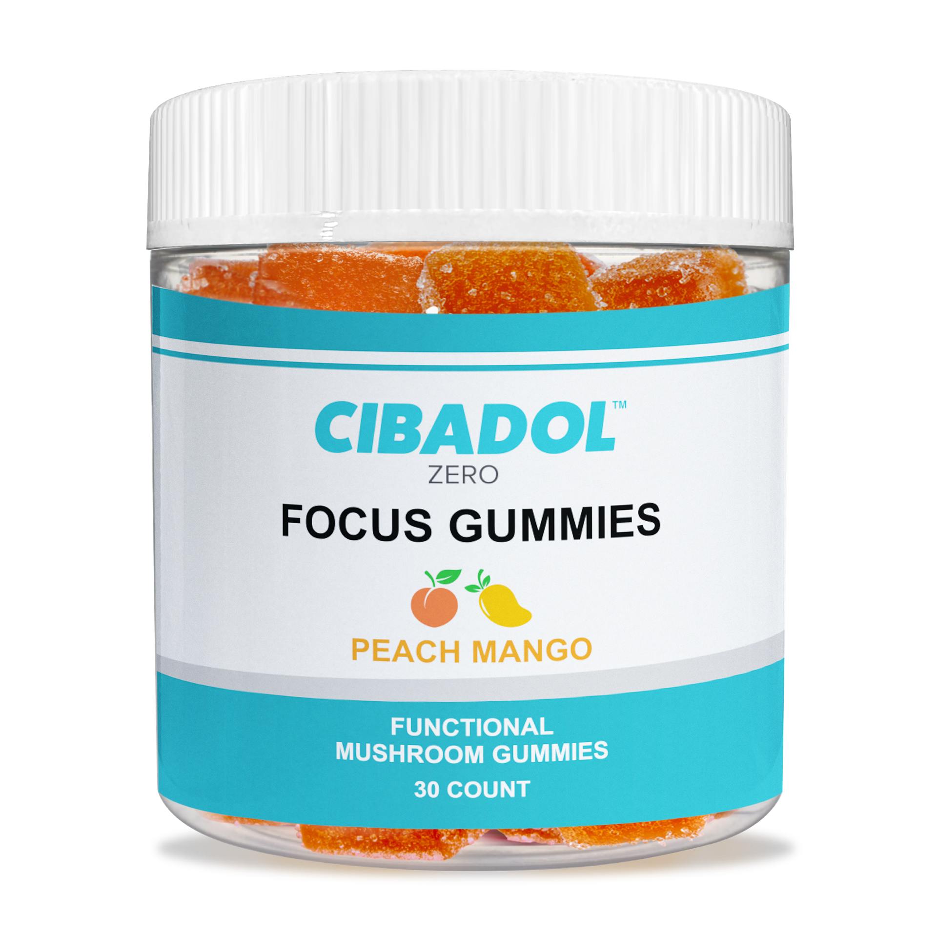 Cibadol Zero Focus Gummies – Peach Mango